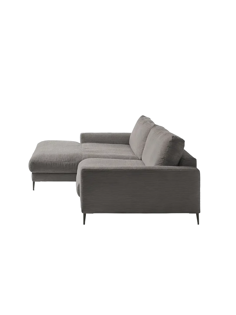 Uptown 2.0 – Ecksofa Longchair long groß mit Armlehne links – 1,5-Sitzer mit Armlehne rechts