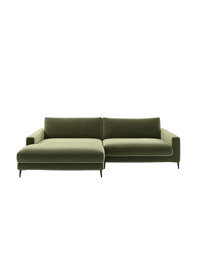 Uptown 2.0 – Ecksofa Longchair long groß mit Armlehne links – 1,5-Sitzer mit Armlehne rechts