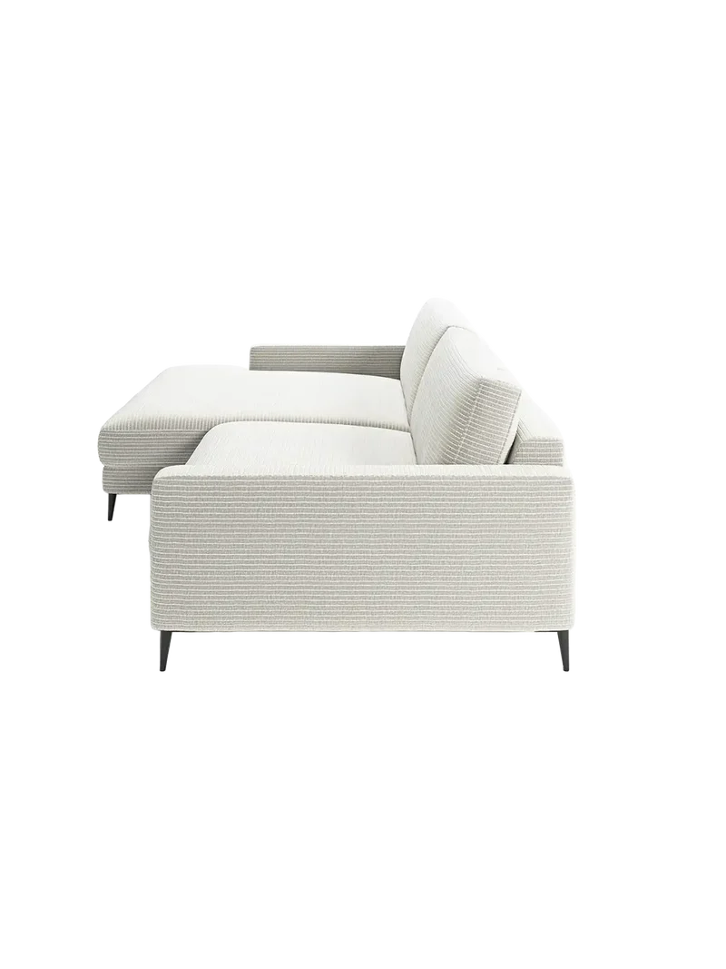 Uptown 2.0 – Ecksofa Longchair long groß mit Armlehne links – 1,5-Sitzer mit Armlehne rechts
