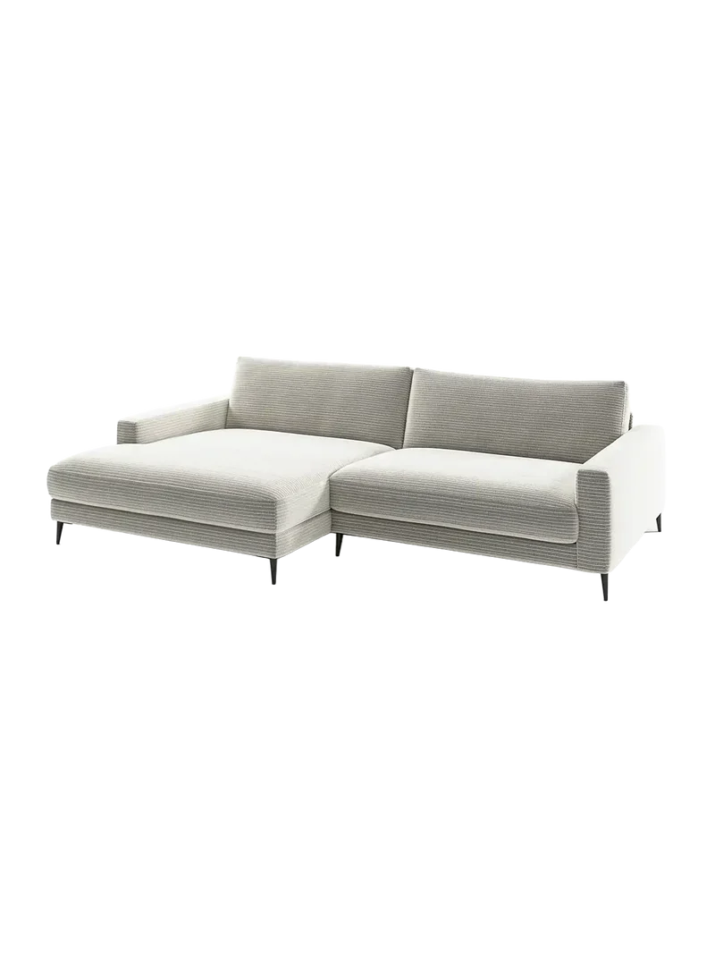 Uptown 2.0 – Ecksofa Longchair long groß mit Armlehne links – 1,5-Sitzer mit Armlehne rechts
