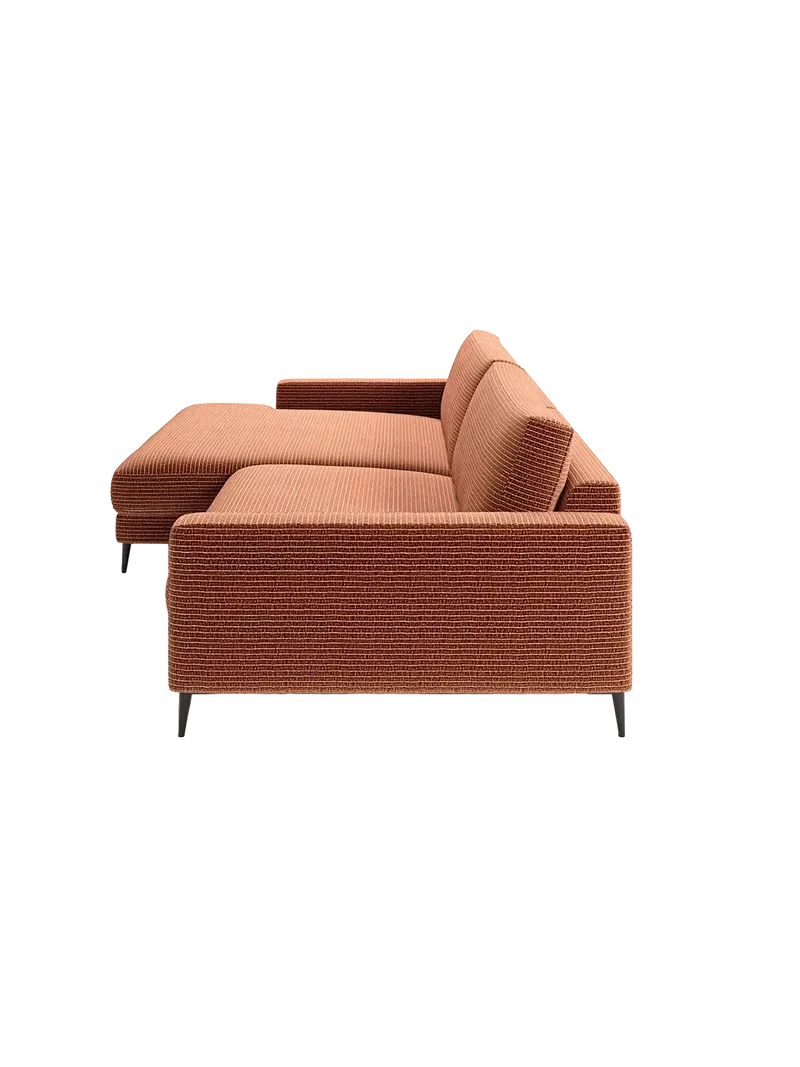 Uptown 2.0 – Ecksofa Longchair long groß mit Armlehne links – 1,5-Sitzer mit Armlehne rechts