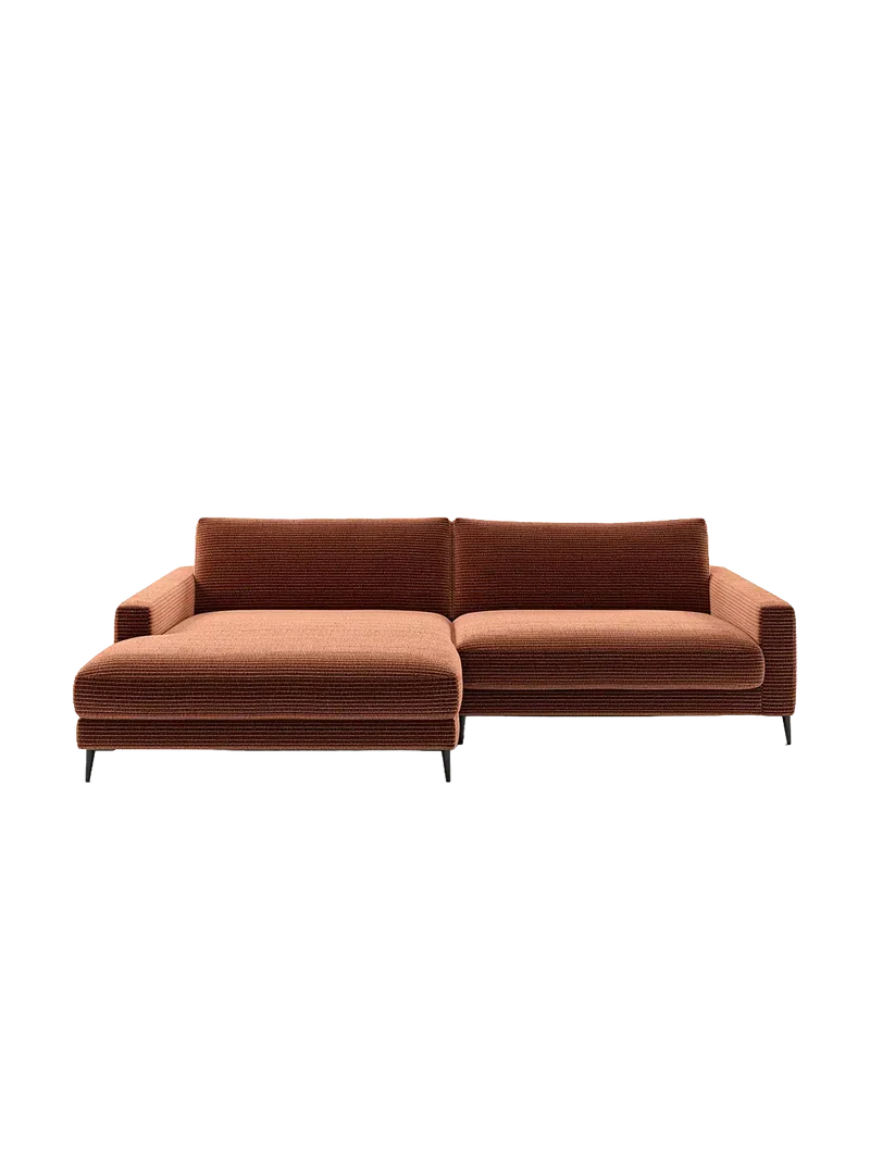 Uptown 2.0 – Ecksofa Longchair long groß mit Armlehne links – 1,5-Sitzer mit Armlehne rechts