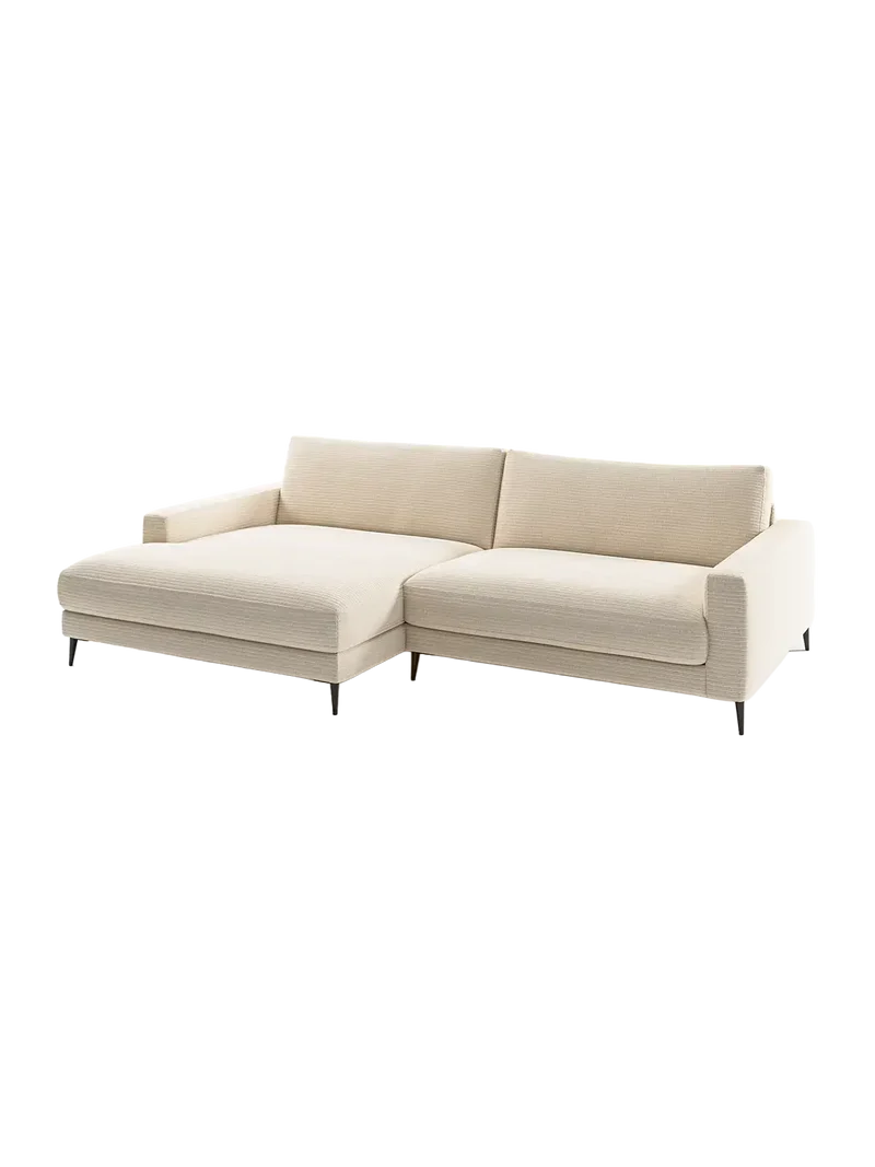 Uptown 2.0 – Ecksofa Longchair long groß mit Armlehne links – 1,5-Sitzer mit Armlehne rechts