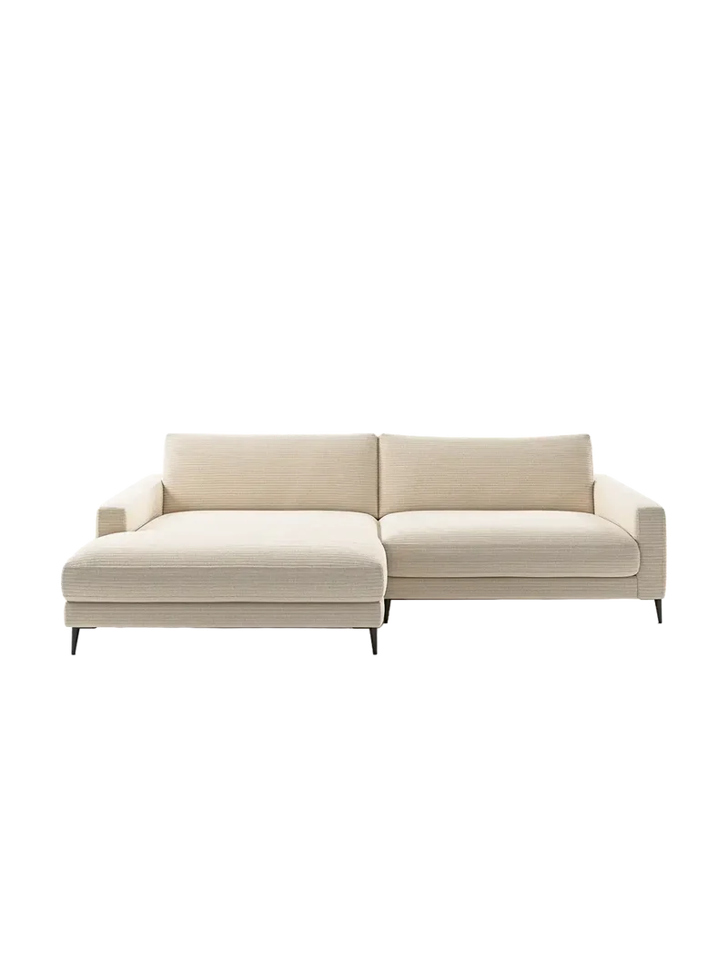 Uptown 2.0 – Ecksofa Longchair long groß mit Armlehne links – 1,5-Sitzer mit Armlehne rechts