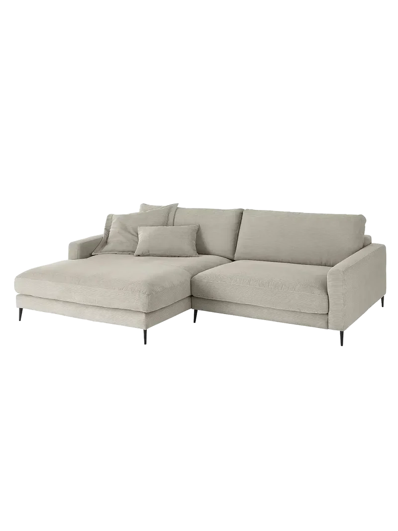 Uptown 2.0 – Ecksofa Longchair long groß mit Armlehne links – 1,5-Sitzer mit Armlehne rechts
