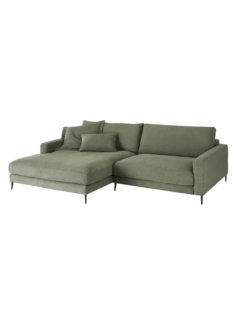 Uptown 2.0 – Ecksofa Longchair long groß mit Armlehne links – 1,5-Sitzer mit Armlehne rechts