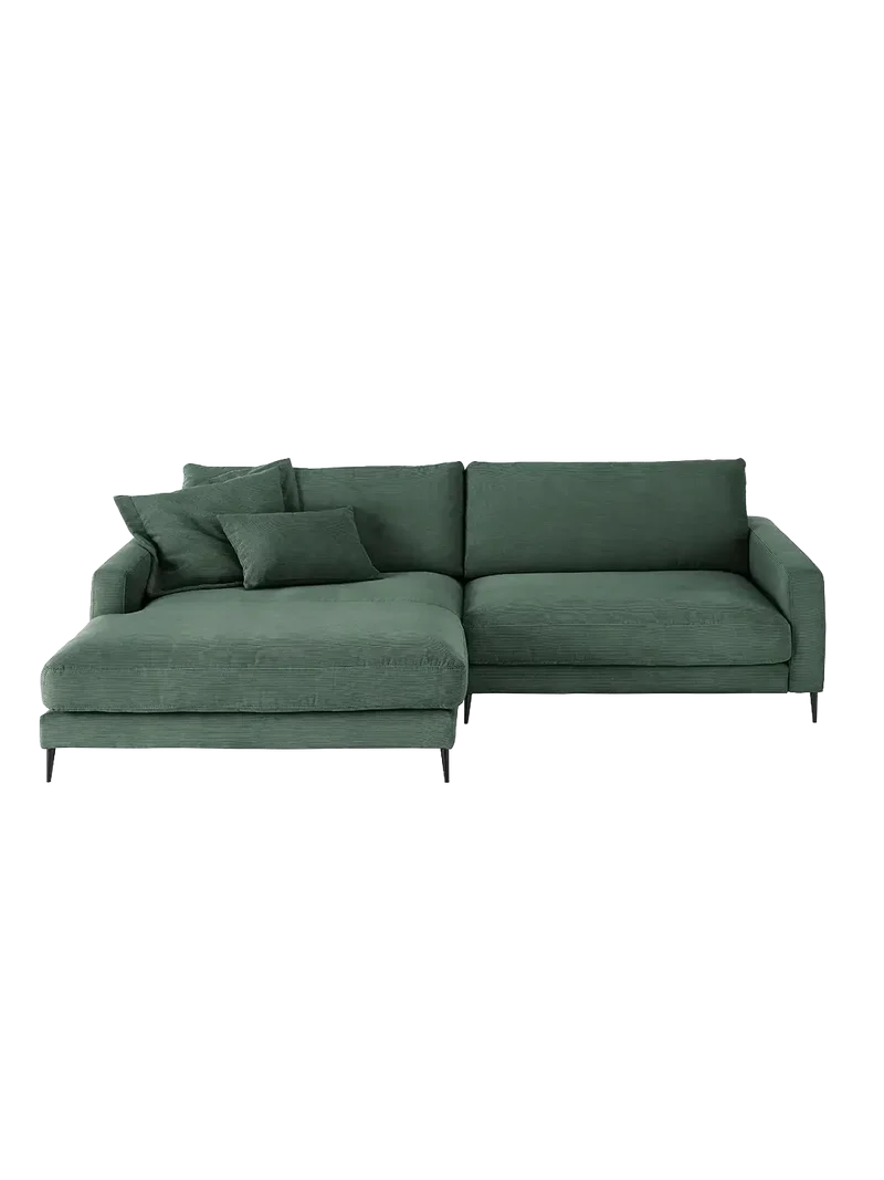 Uptown 2.0 – Ecksofa Longchair long groß mit Armlehne links – 1,5-Sitzer mit Armlehne rechts