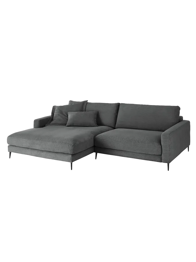 Uptown 2.0 – Ecksofa Longchair long groß mit Armlehne links – 1,5-Sitzer mit Armlehne rechts