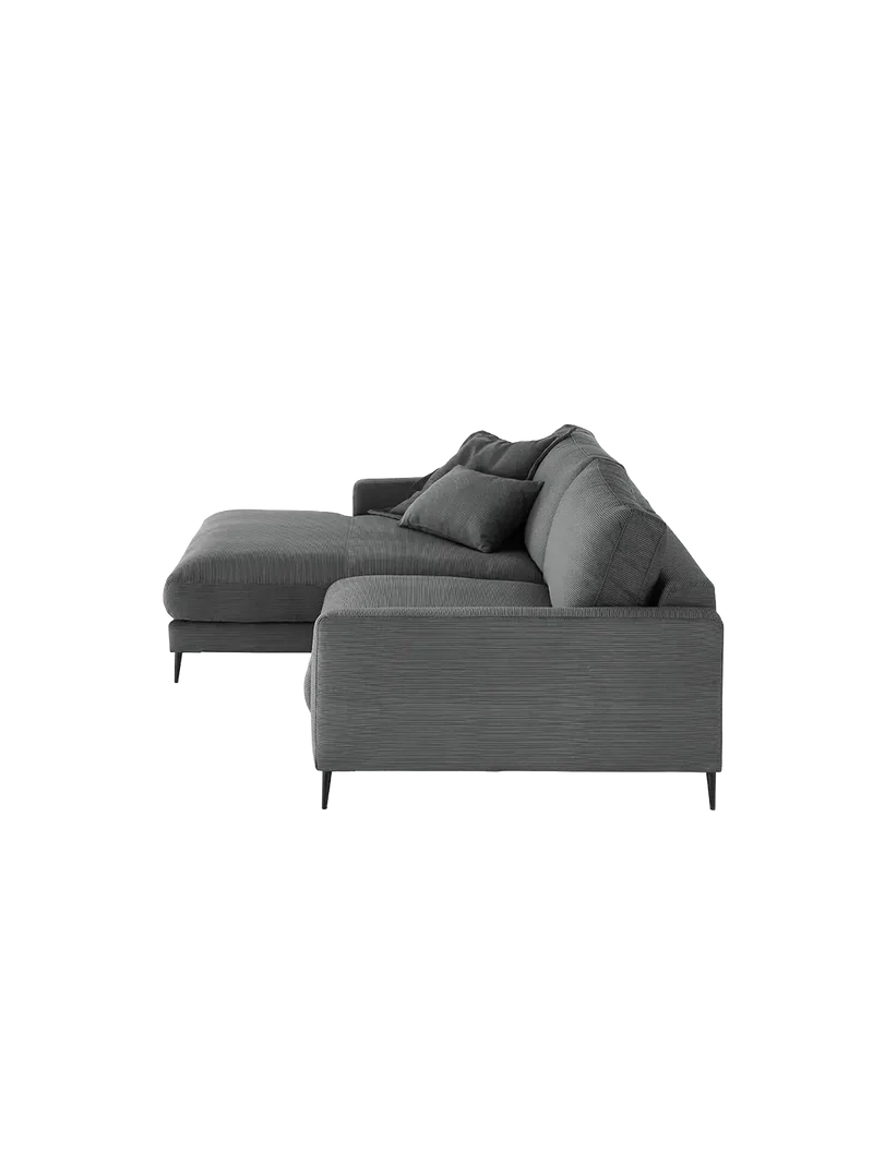 Uptown 2.0 – Ecksofa Longchair long groß mit Armlehne links – 1,5-Sitzer mit Armlehne rechts