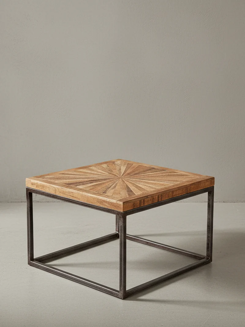 Couchtisch Mangoholz Modernes Design Große Ablagefläche Stabile Beine