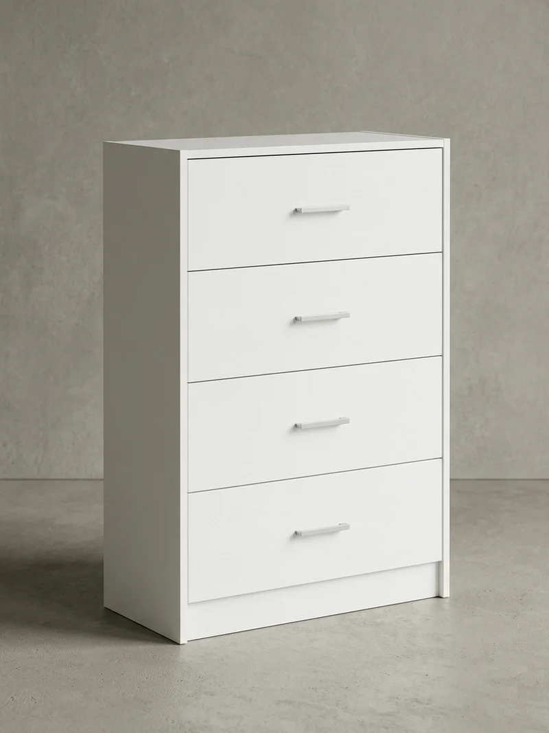 Sideboard – Hochglanz, 4 Schubladen, modern, vielseitig