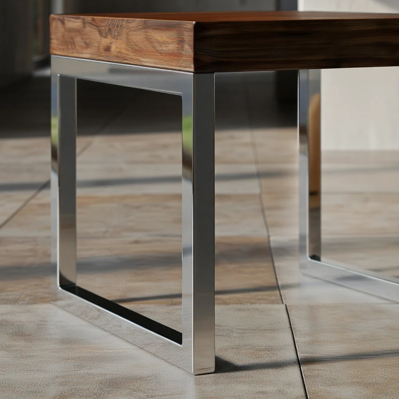 Couchtisch Massivholz Metallgestell Pflegeleicht