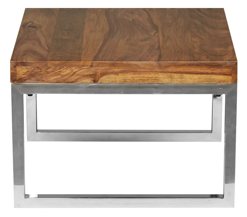 Couchtisch Massivholz Metallgestell Pflegeleicht