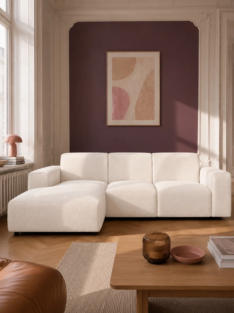 FLEXLUX Lucera 2-Sitzer mit Récamiere links