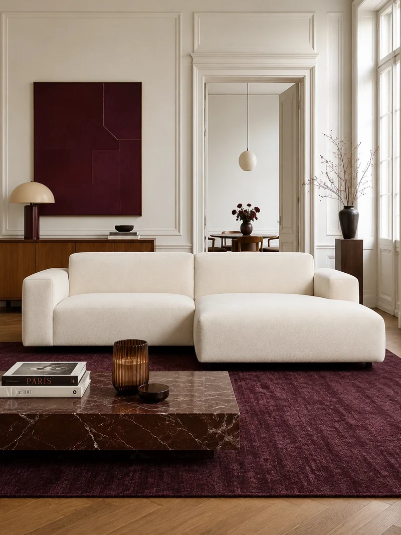 FLEXLUX Lucera 1,5-Sitzer mit Récamiere links