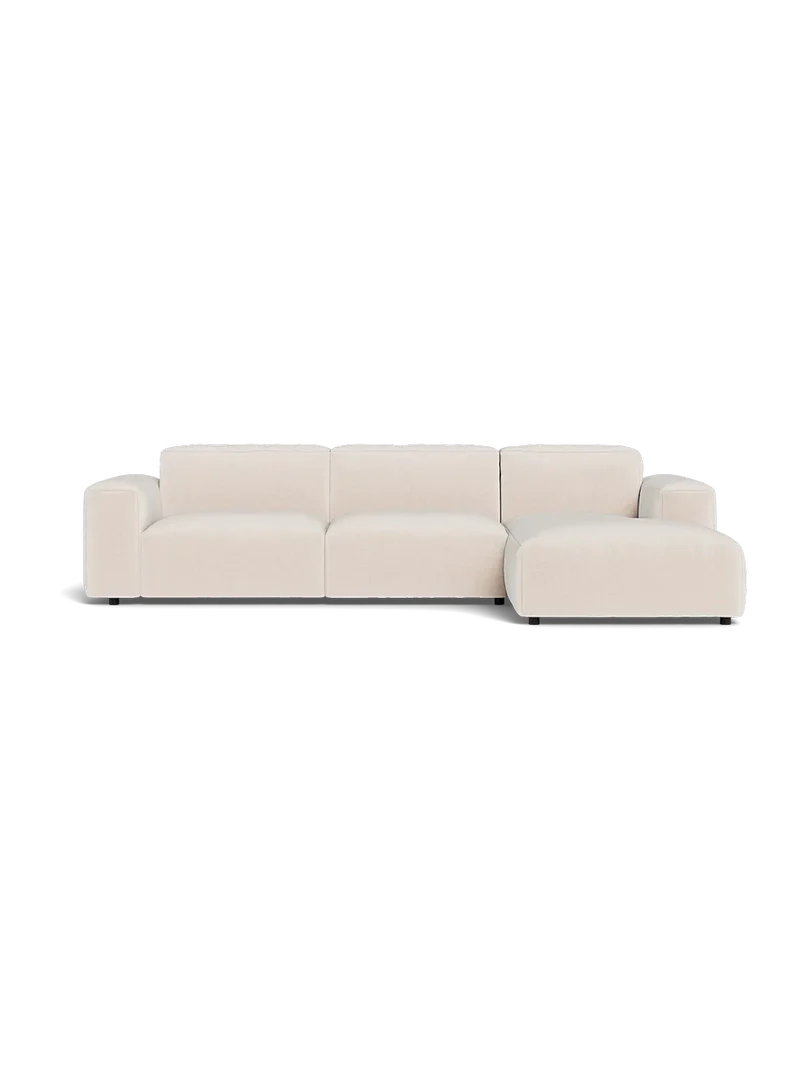 FLEXLUX Lucera 2,5-Sitzer mit Récamiere rechts