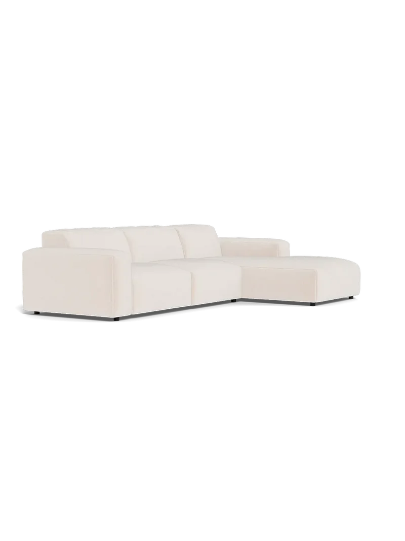 FLEXLUX Lucera 2,5-Sitzer mit Récamiere rechts