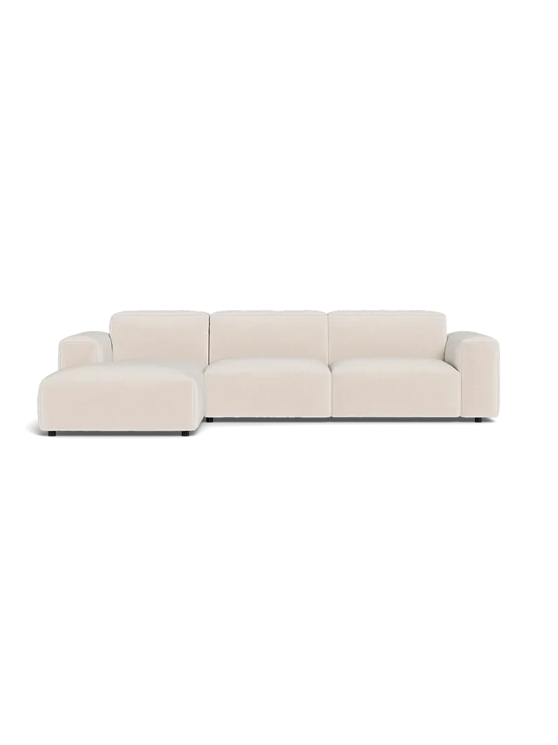 FLEXLUX Lucera 2,5-Sitzer mit Récamiere links