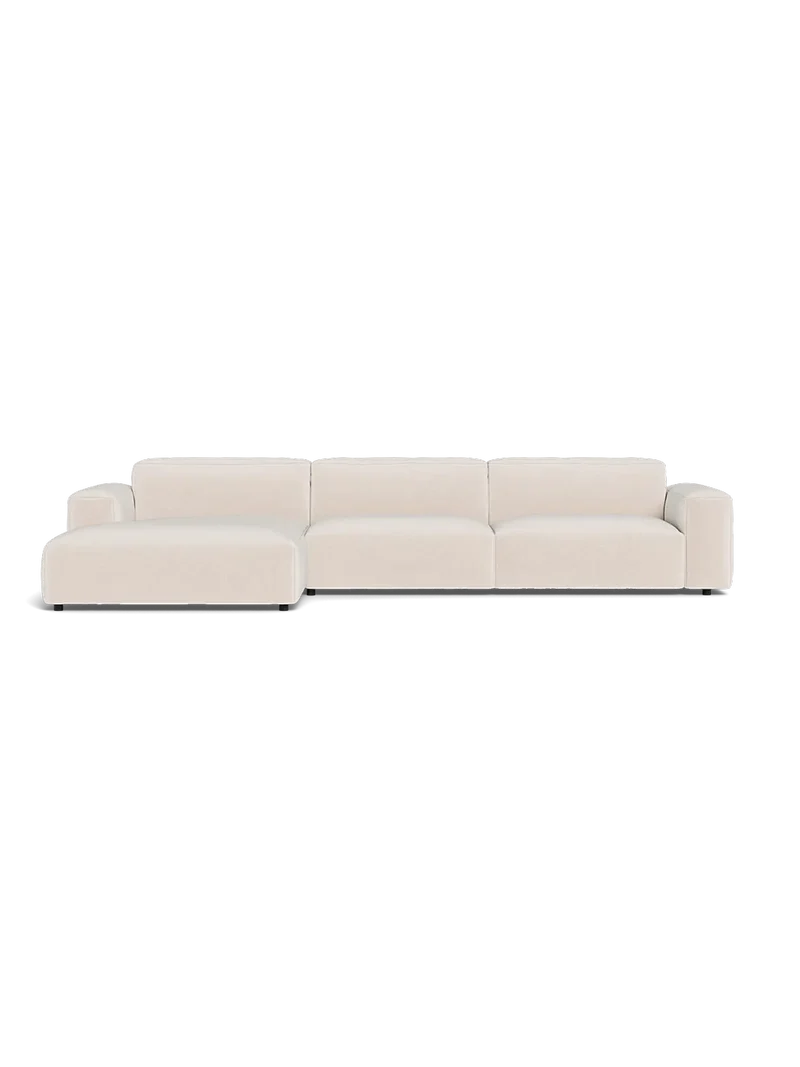FLEXLUX Lucera 3-Sitzer mit Récamiere XL links