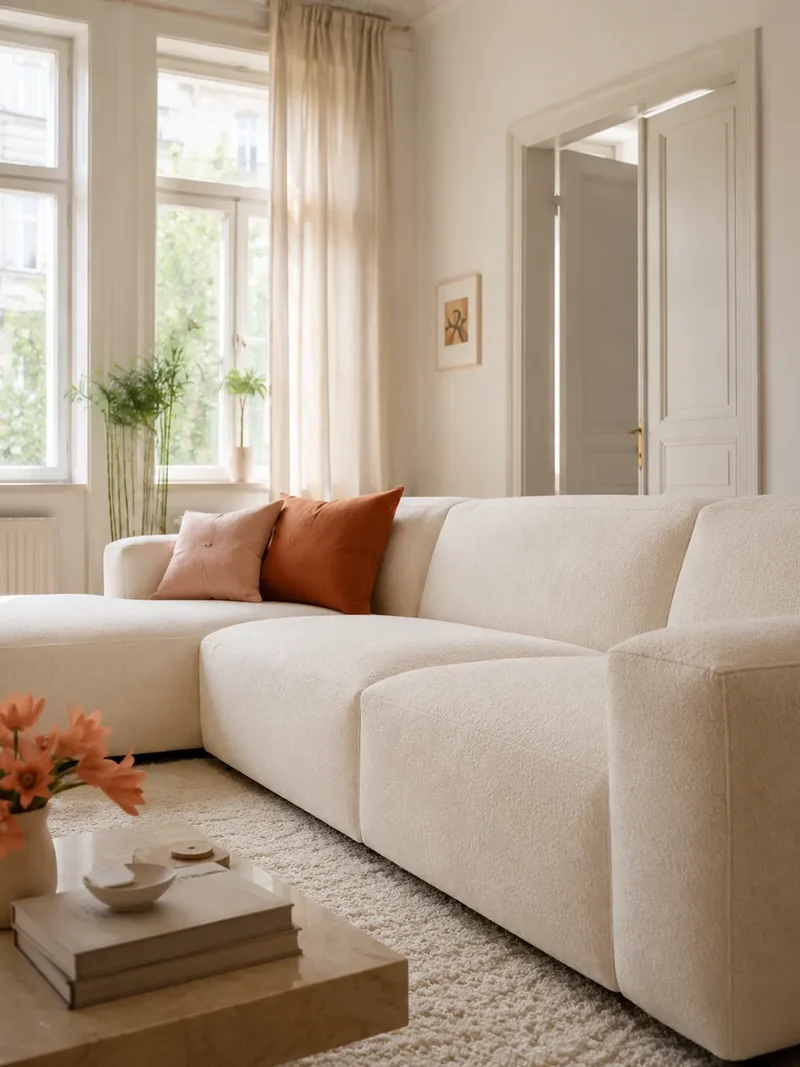 FLEXLUX Lucera 3-Sitzer mit Récamiere XL links