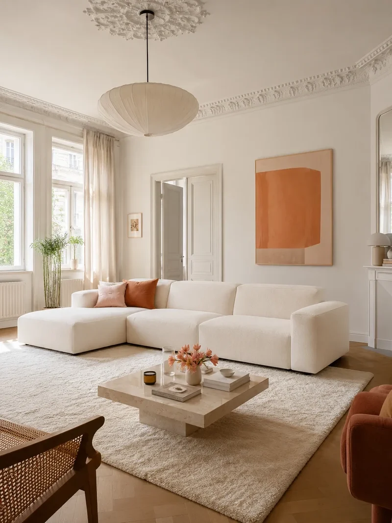 FLEXLUX Lucera 3-Sitzer mit Récamiere XL links