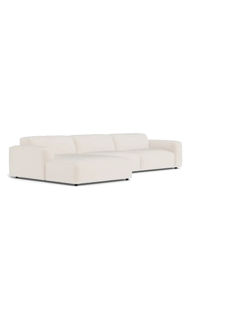 FLEXLUX Lucera 3-Sitzer mit Récamiere XL links