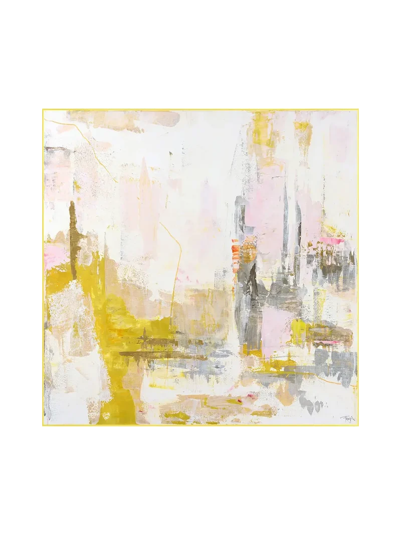 Leinwandbild New Age Yellow 1 | Mixed Paintings