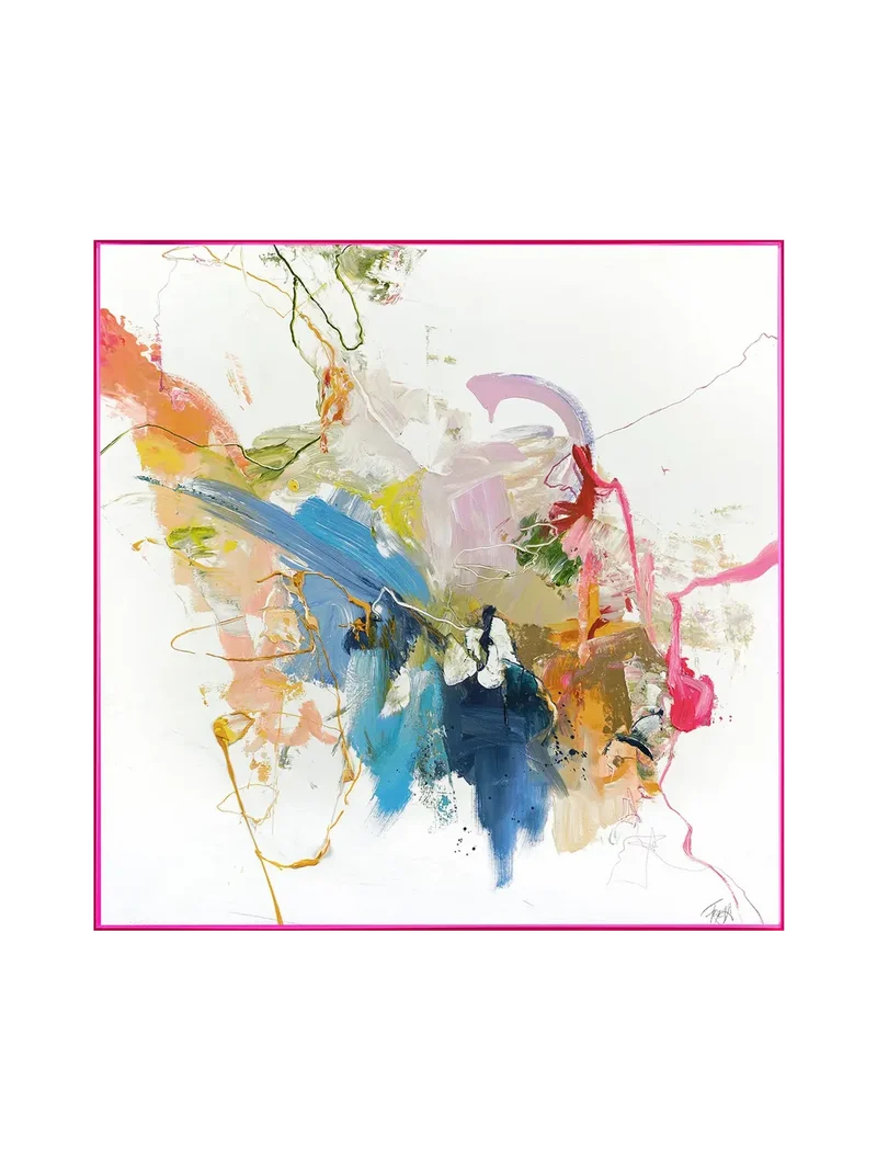 Leinwandbild Confidential Pink | Mixed Paintings
