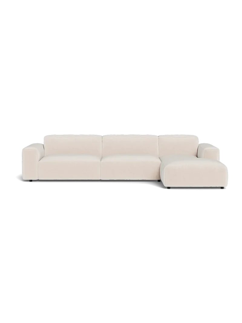 FLEXLUX Lucera 3-Sitzer mit Récamiere rechts