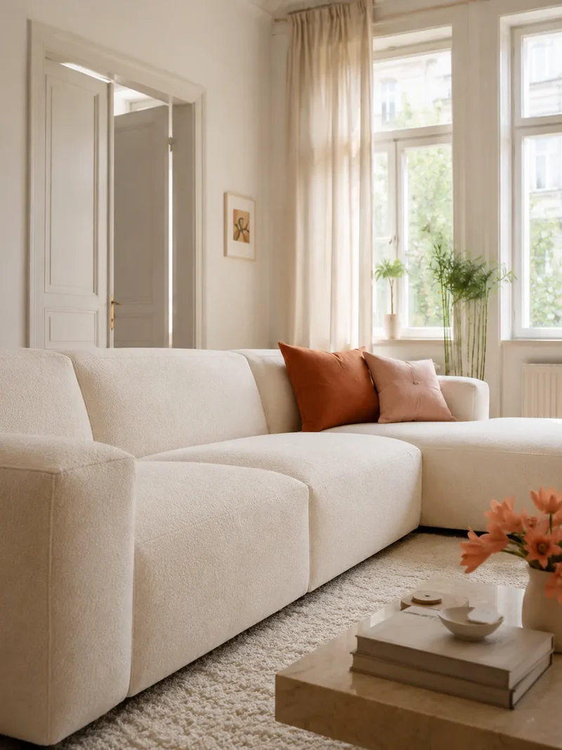 FLEXLUX Lucera 3-Sitzer mit Récamiere rechts
