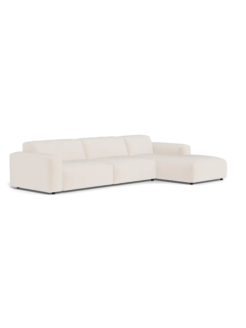 FLEXLUX Lucera 3-Sitzer mit Récamiere rechts