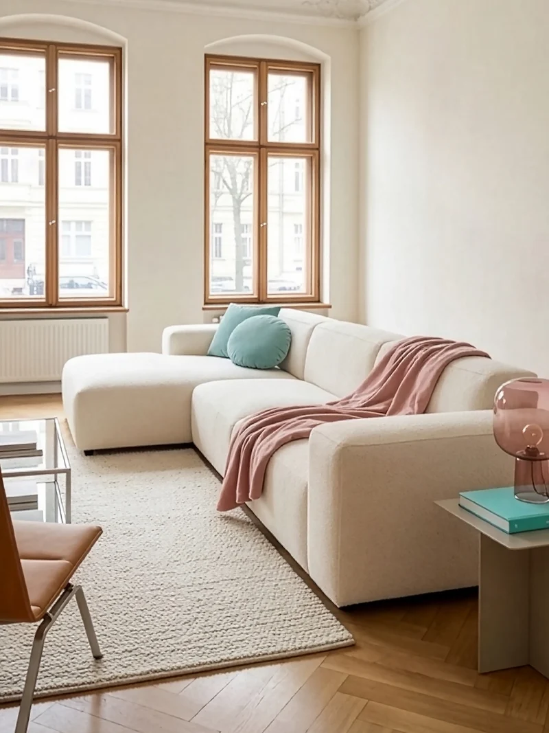 FLEXLUX Lucera 2,5-Sitzer mit Récamiere XL links