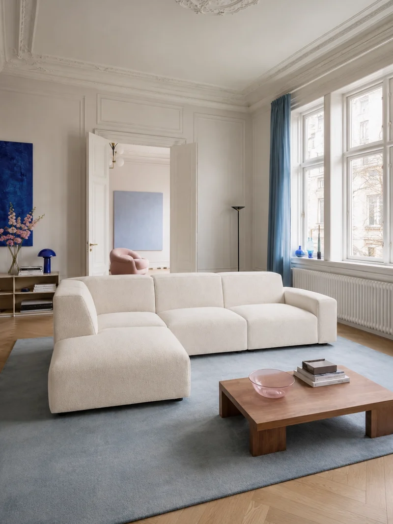 FLEXLUX Lucera 2,5-Sitzer mit Open End rechts