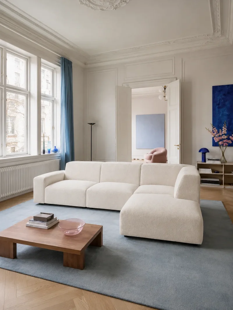 FLEXLUX Lucera 2,5-Sitzer mit Open End links