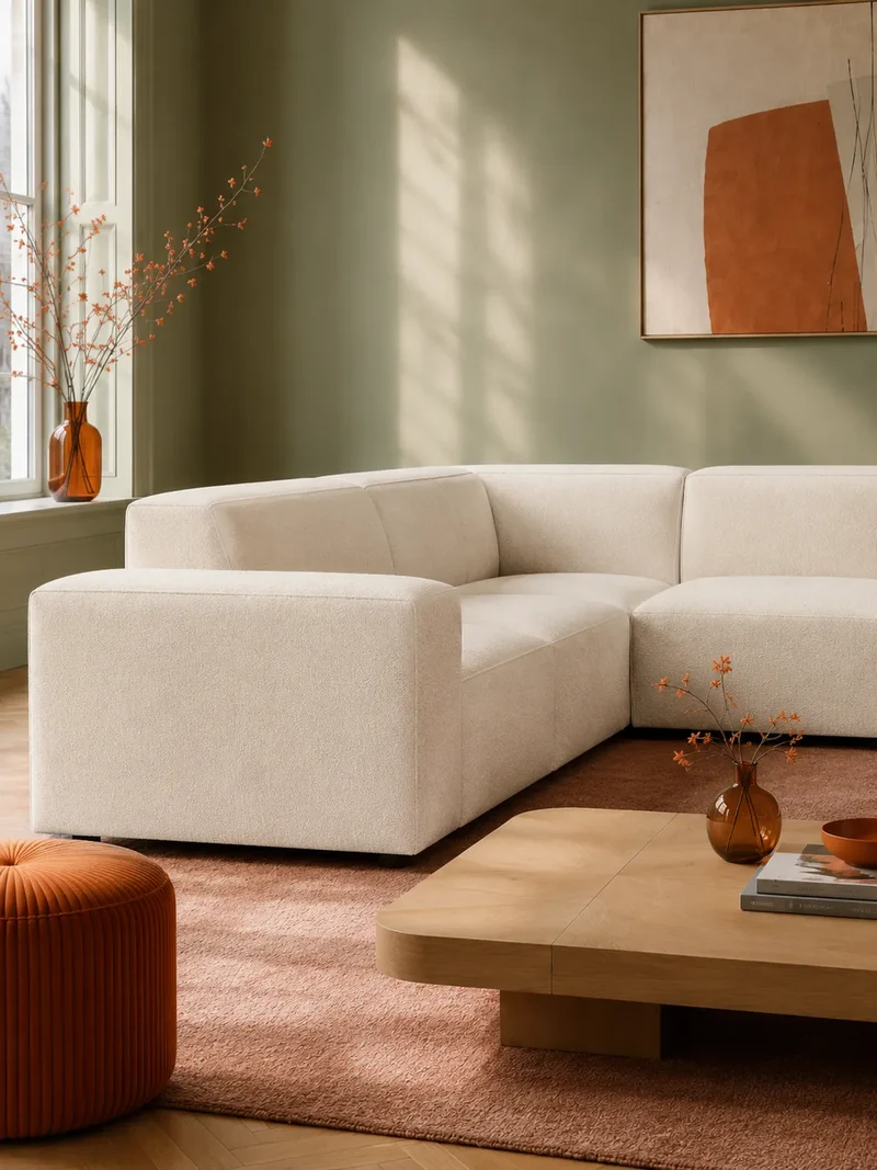 FLEXLUX Lucera 3-Sitzer Ecksofa links