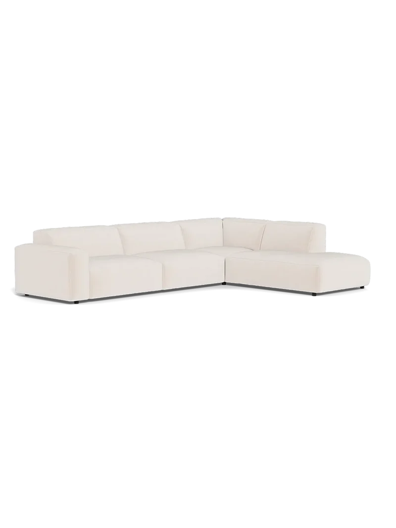 FLEXLUX Lucera 3-Sitzer mit Open End rechts
