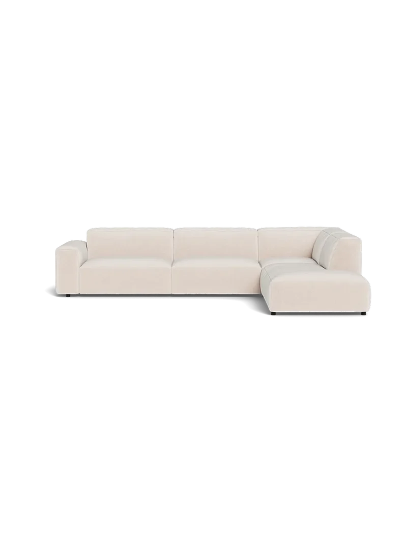 FLEXLUX Lucera 3-Sitzer mit Open End rechts