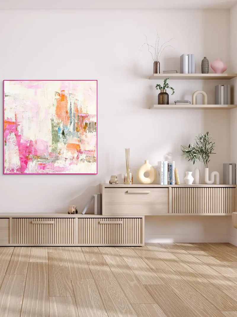 Leinwandbild New Age Pink 1 | Mixed Paintings
