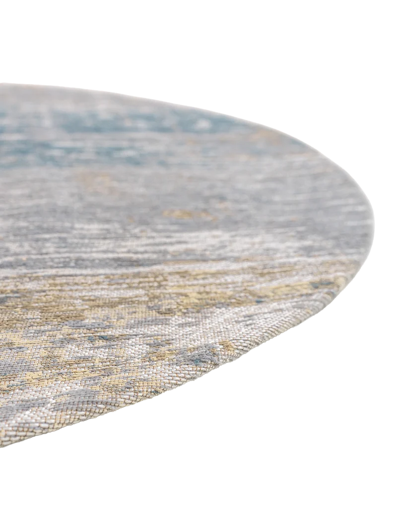 Atlantic Streaks Long Island Blue Runder Teppich