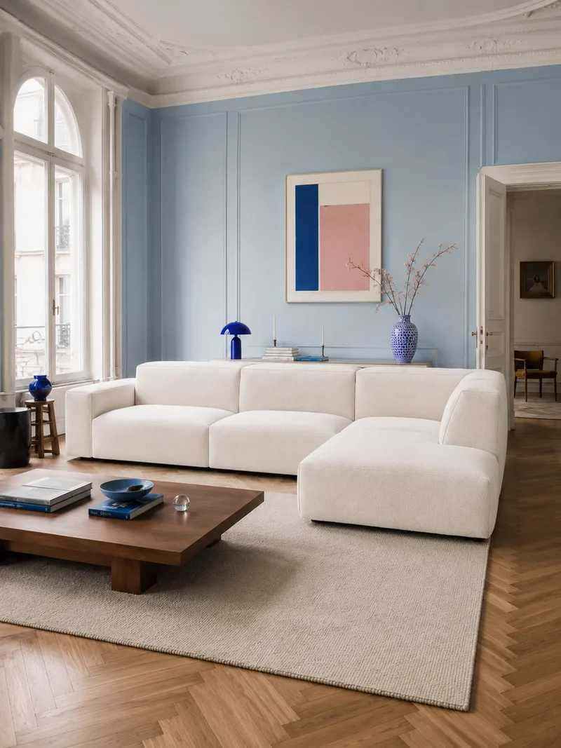 FLEXLUX Lucera 3-Sitzer mit Open End links