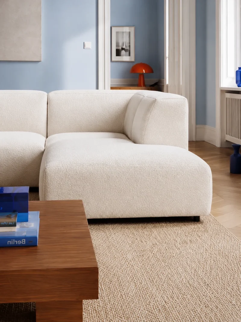 FLEXLUX Lucera 1,5-Sitzer mit Open End und Récamiere rechts