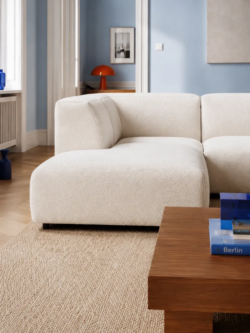 FLEXLUX Lucera 1,5-Sitzer mit Open End und Récamiere links