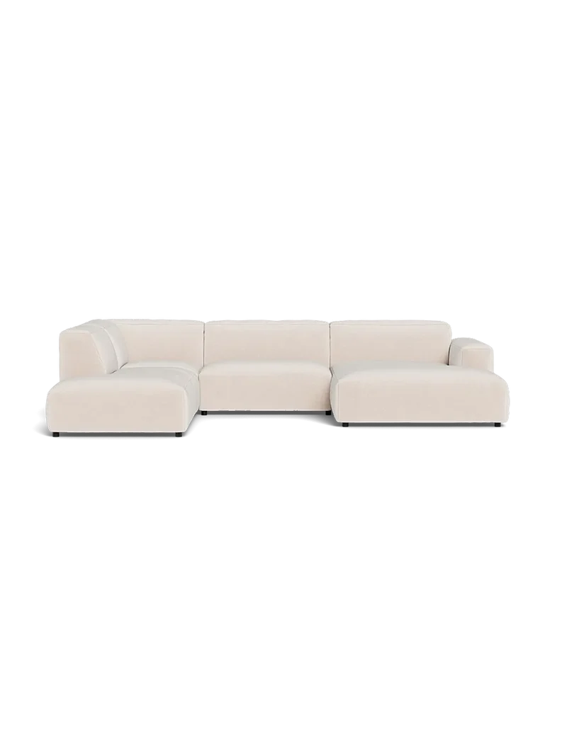 FLEXLUX Lucera 1,5-Sitzer mit Open End und Récamiere links