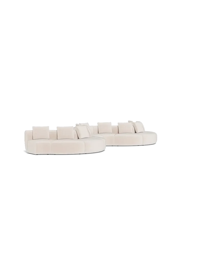 FLEXLUX Torino Großraum-Sofalandschaft 735 cm