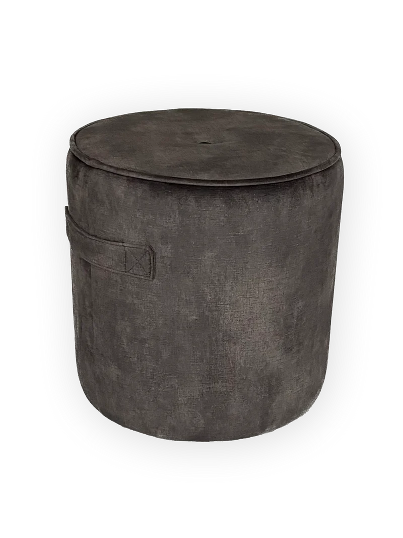 Hocker | Daisy in grau