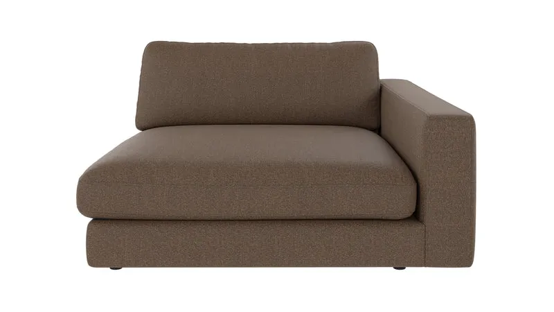 Chaiselongue Ecke rechts, braun