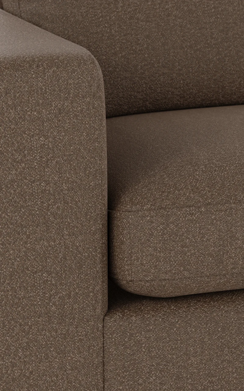 Chaiselongue Ecke rechts, braun