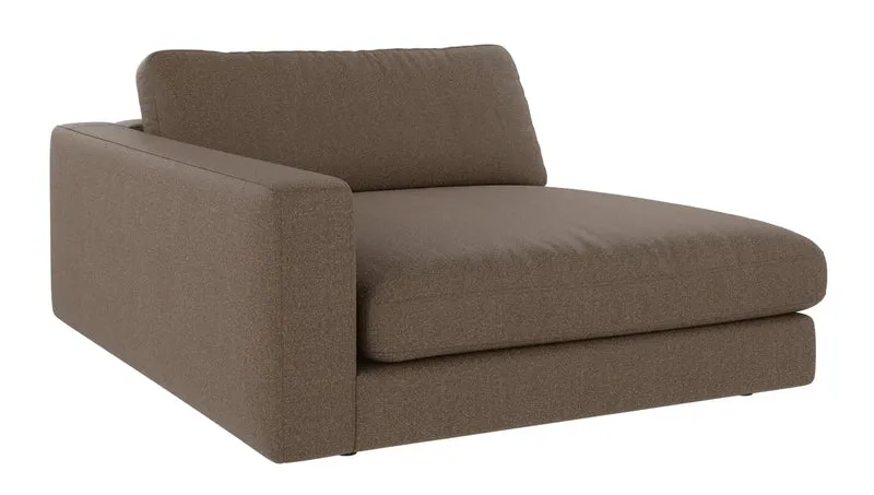 Chaiselongue Ecke links, braun