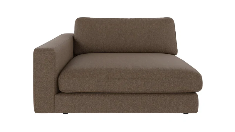 Chaiselongue Ecke links, braun