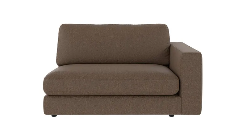 Loungesofa Modul Ecke rechts, braun